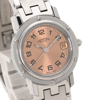 HERMES エルメス CL4.210 クリッパー 腕時計 SS レディース 中古