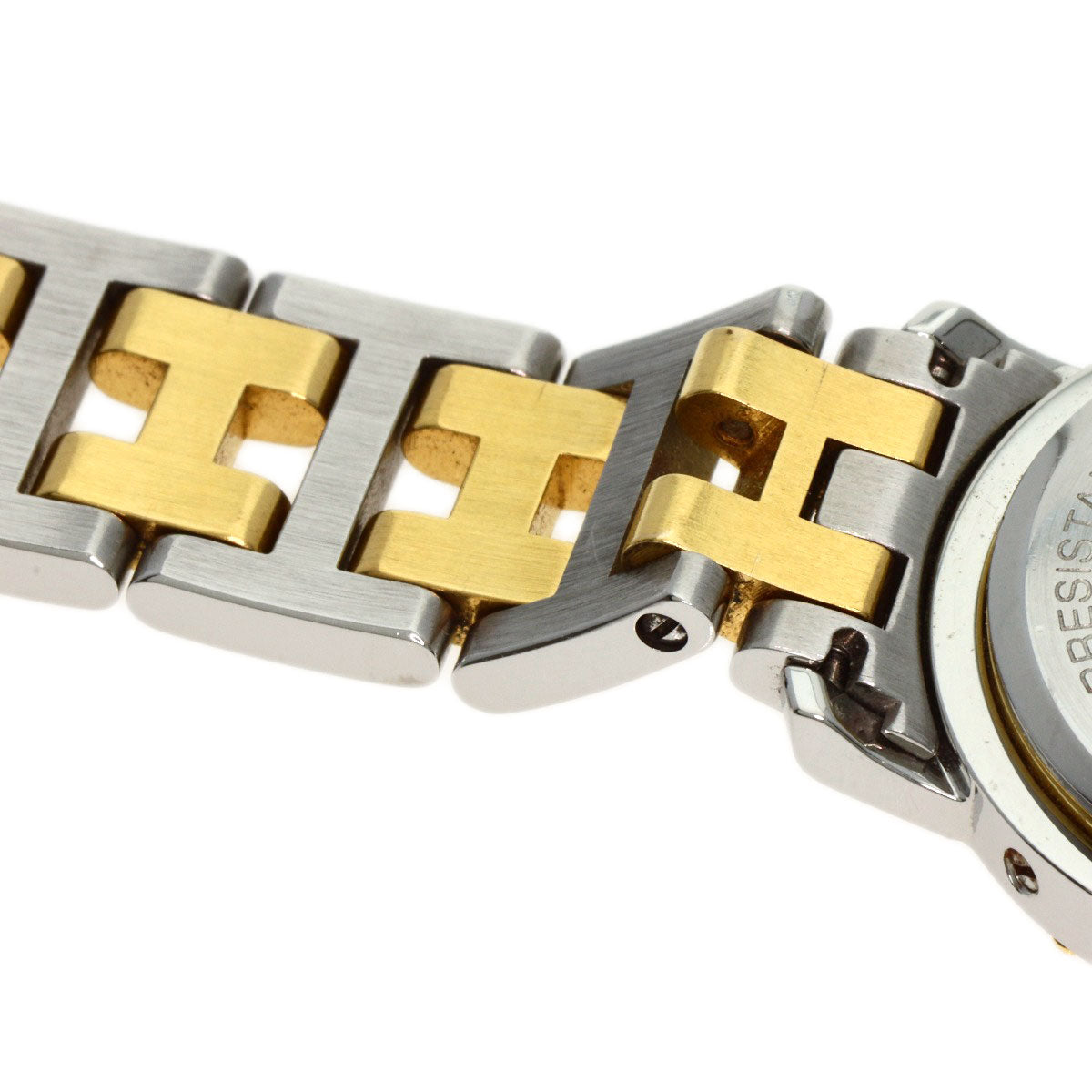 HERMES エルメス CL4.220 クリッパー 旧ベルト 腕時計 SS レディース 中古