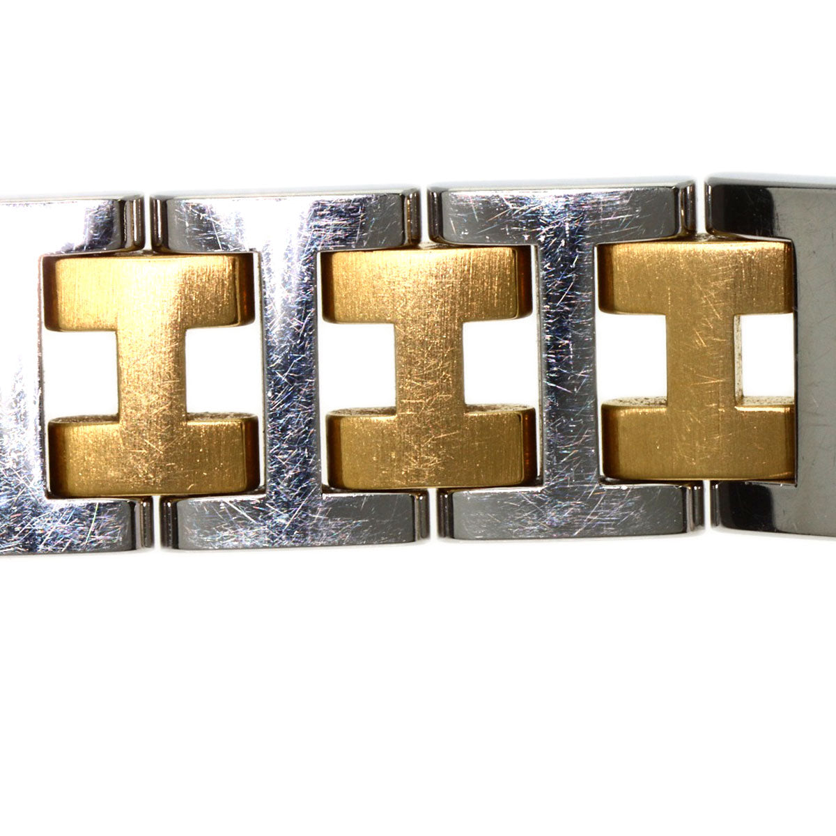 HERMES エルメス CL4.220 クリッパー 旧ベルト 腕時計 SS レディース 中古