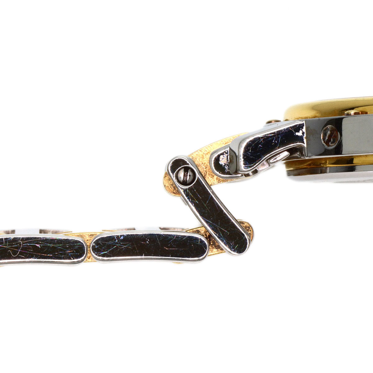 HERMES エルメス CL4.220 クリッパー 旧ベルト 腕時計 SS レディース 中古
