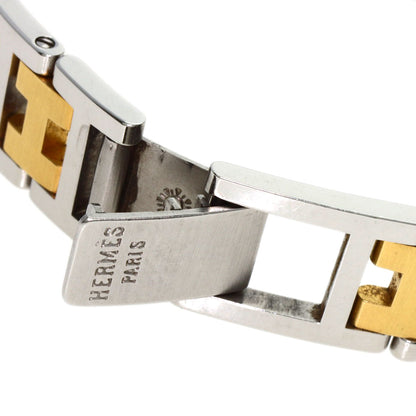 HERMES エルメス CL4.220 クリッパー 旧ベルト 腕時計 SS レディース 中古