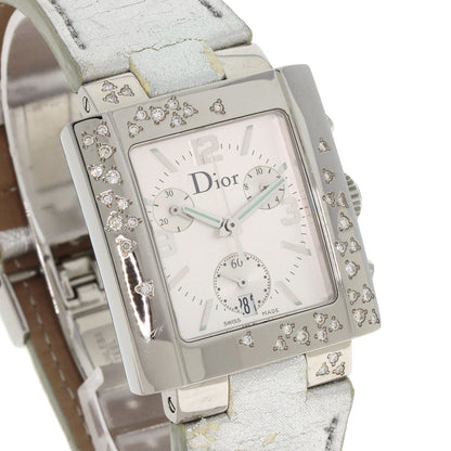 CHRISTIAN DIOR クリスチャンディオール D81-101 リヴァ スパークリング クロノグラフ 腕時計 SS レディース 中古