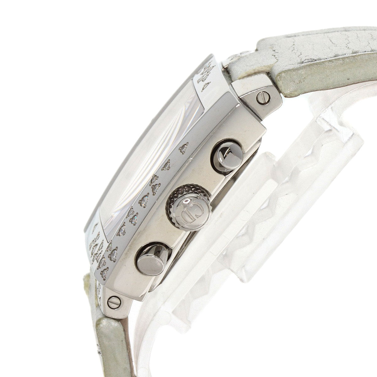 CHRISTIAN DIOR クリスチャンディオール D81-101 リヴァ スパークリング クロノグラフ 腕時計 SS レディース 中古