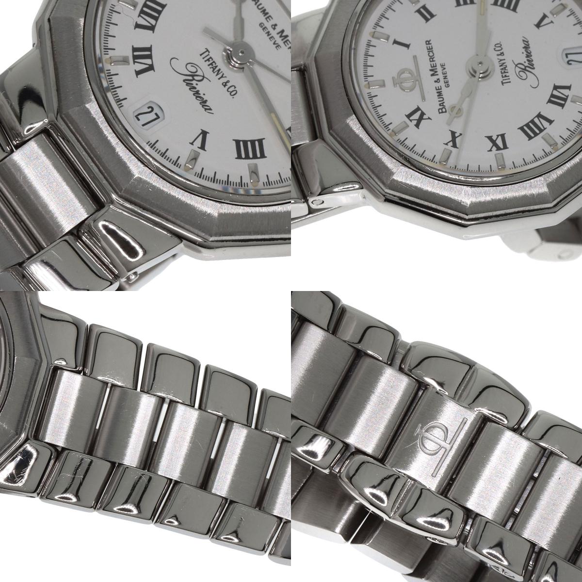 Baume & Mercier ボーム＆メルシェ MV040078 リビエラ Wネーム ティファニーコラボ 腕時計 SS レディース 中古