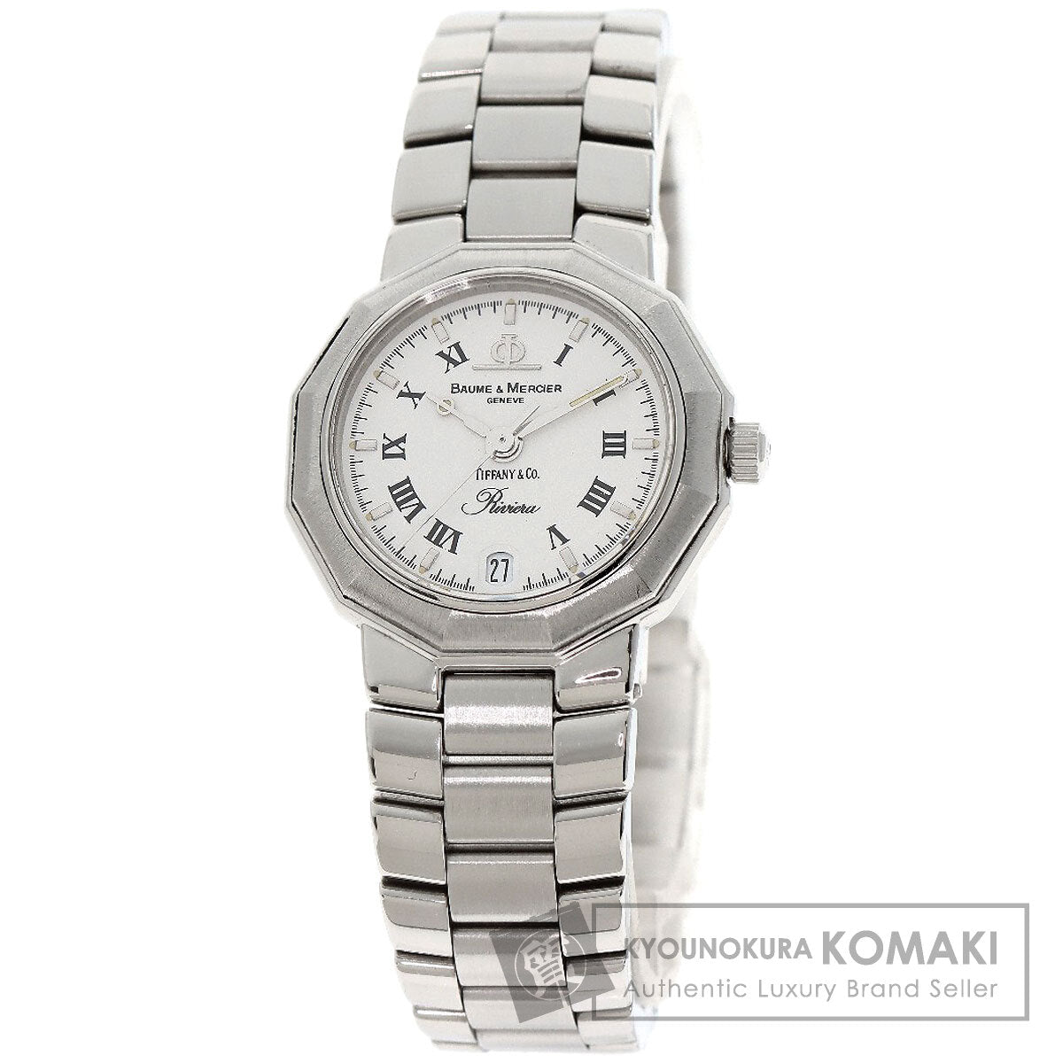 Baume & Mercier ボーム＆メルシェ MV040078 リビエラ Wネーム ティファニーコラボ 腕時計 SS レディース 中古