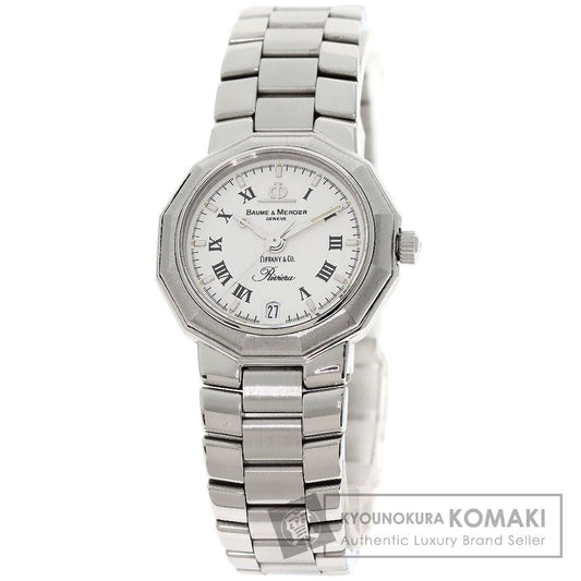 Baume & Mercier ボーム＆メルシェ MV040078 リビエラ Wネーム ティファニーコラボ 腕時計 SS レディース 中古