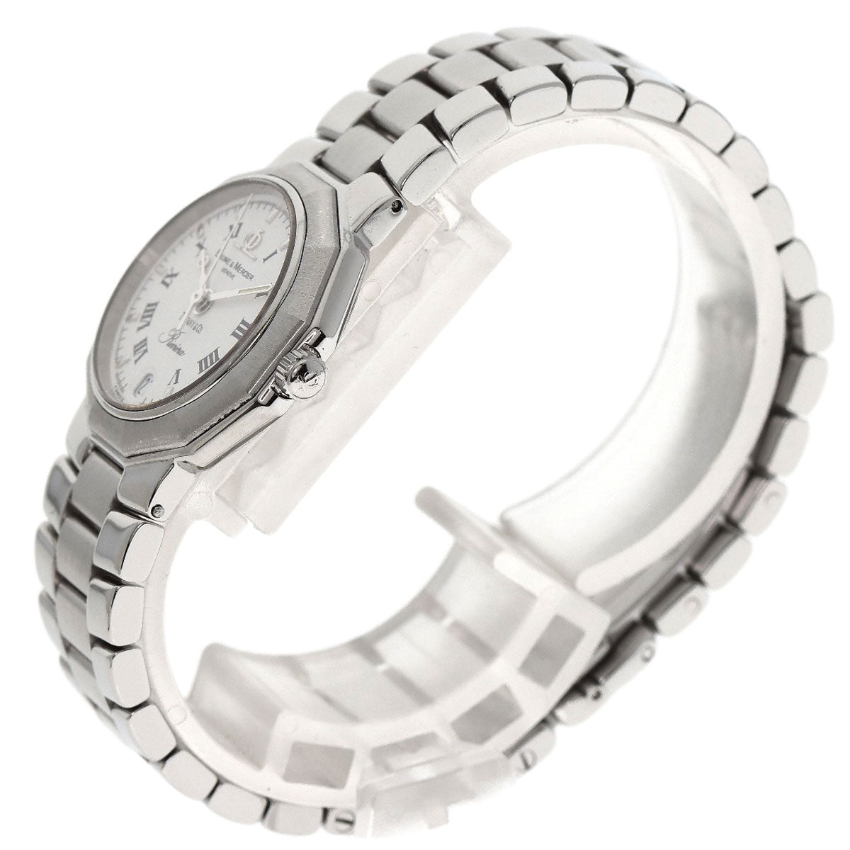 Baume & Mercier ボーム＆メルシェ MV040078 リビエラ Wネーム ティファニーコラボ 腕時計 SS レディース 中古