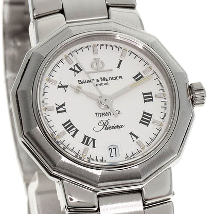 Baume & Mercier ボーム＆メルシェ MV040078 リビエラ Wネーム ティファニーコラボ 腕時計 SS レディース 中古