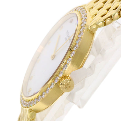 PATEK PHILIPPE パテックフィリップ 5006/17J-001 カラトラバ ベゼル 12P ダイヤモンド 腕時計 K18YG メンズ 中古