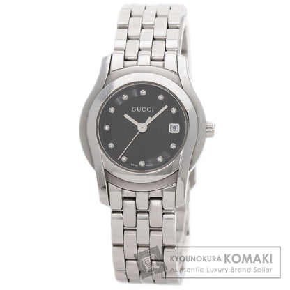 GUCCI グッチ 5500L 11P ダイヤモンド 腕時計 SS レディース 中古