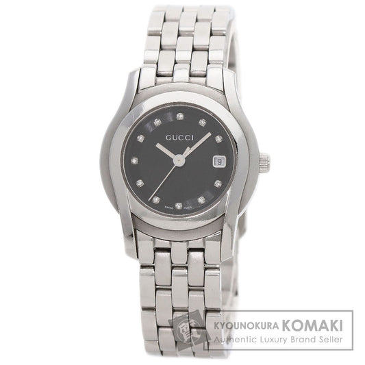 GUCCI グッチ 5500L 11P ダイヤモンド 腕時計 SS レディース 中古