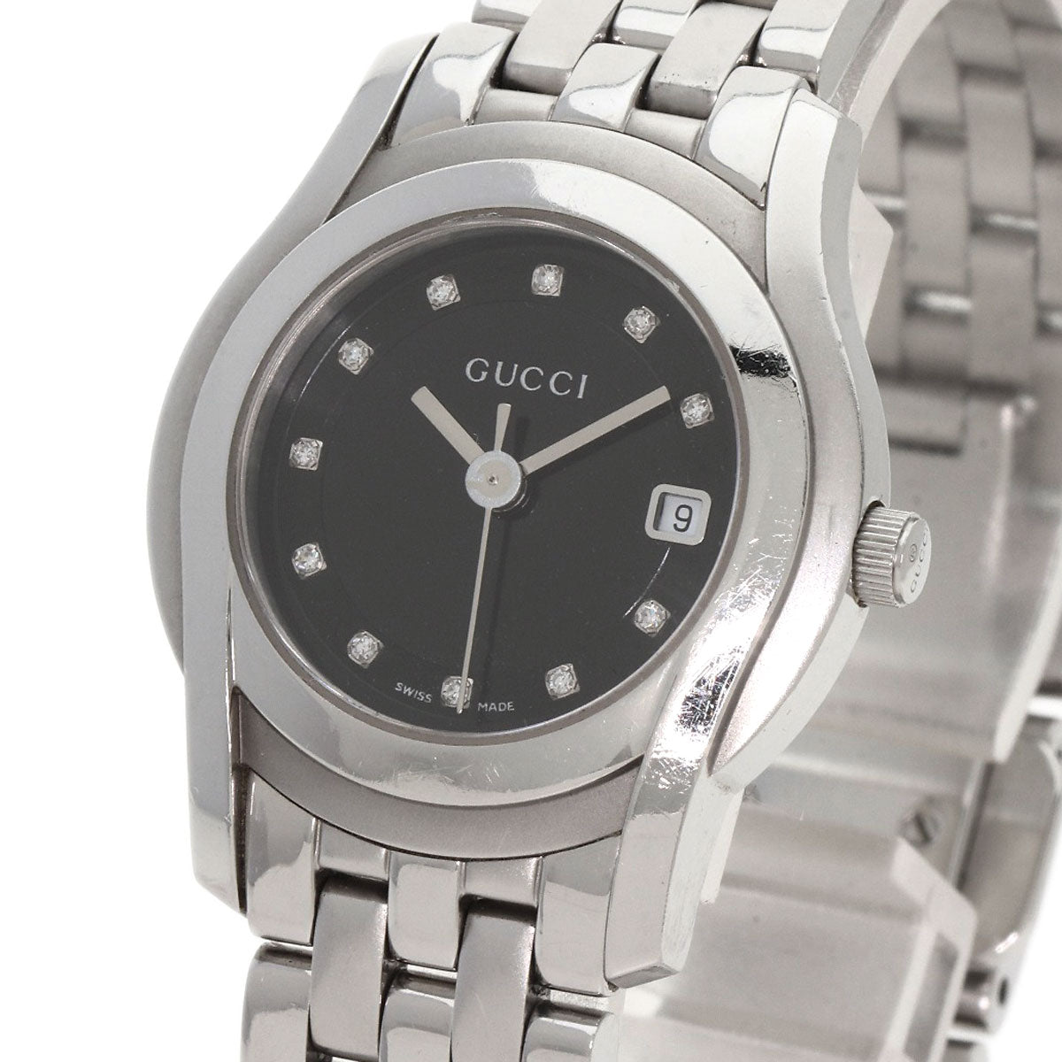 GUCCI グッチ 5500L 11P ダイヤモンド 腕時計 SS レディース 中古
