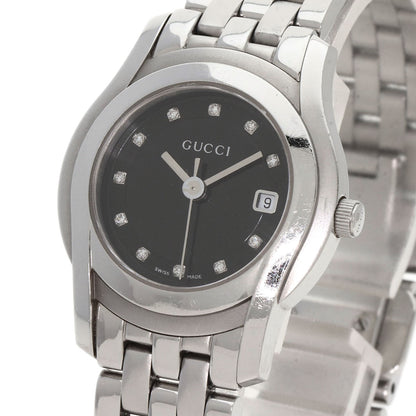 GUCCI グッチ 5500L 11P ダイヤモンド 腕時計 SS レディース 中古