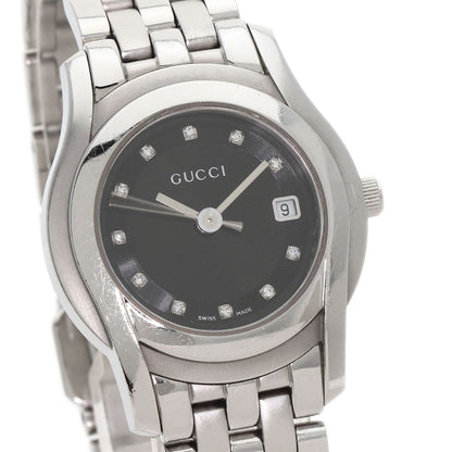 GUCCI グッチ 5500L 11P ダイヤモンド 腕時計 SS レディース 中古