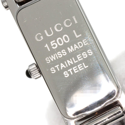 GUCCI グッチ 1500L スクエアフェイス 腕時計 SS レディース 中古