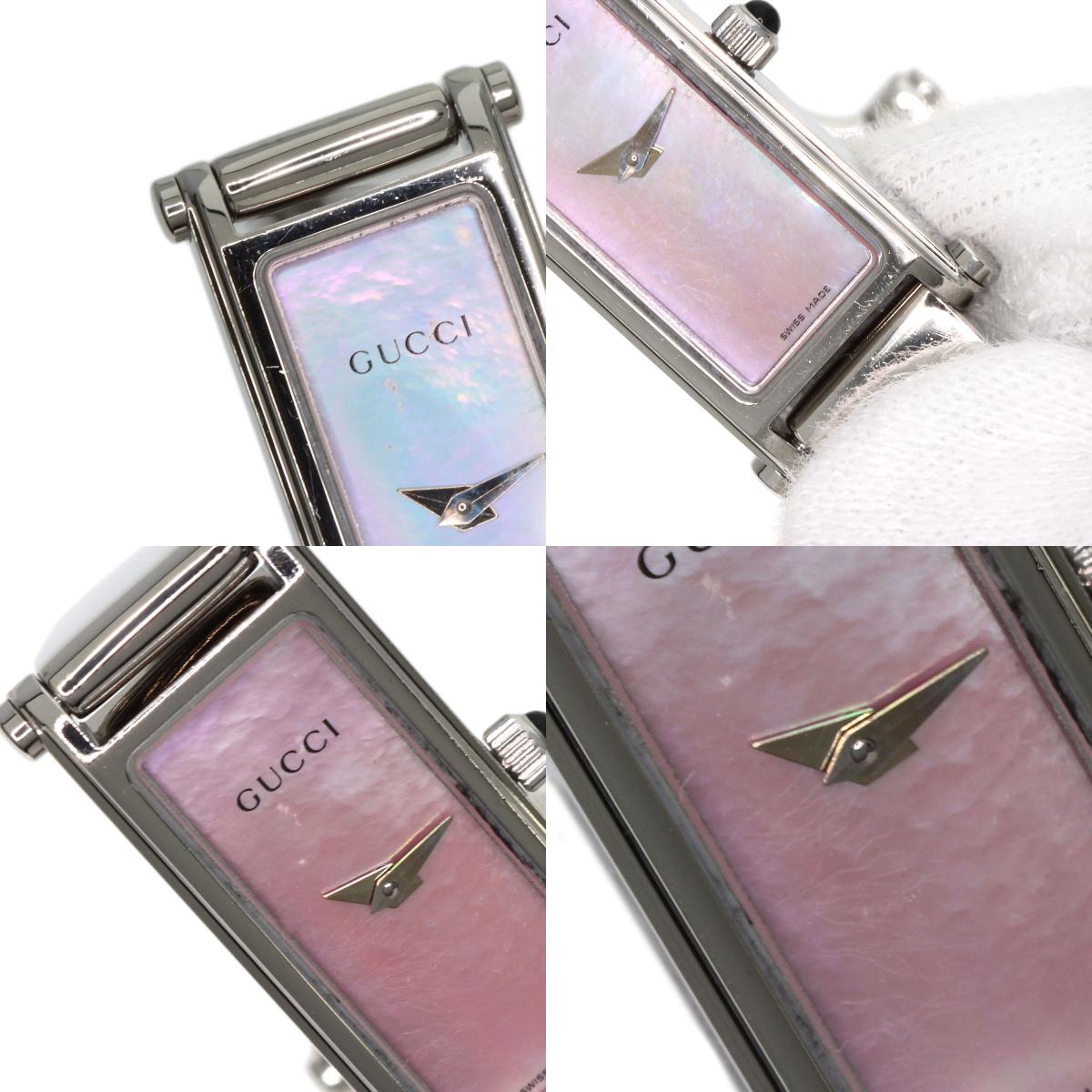 GUCCI グッチ 1500L スクエアフェイス 腕時計 SS レディース 中古