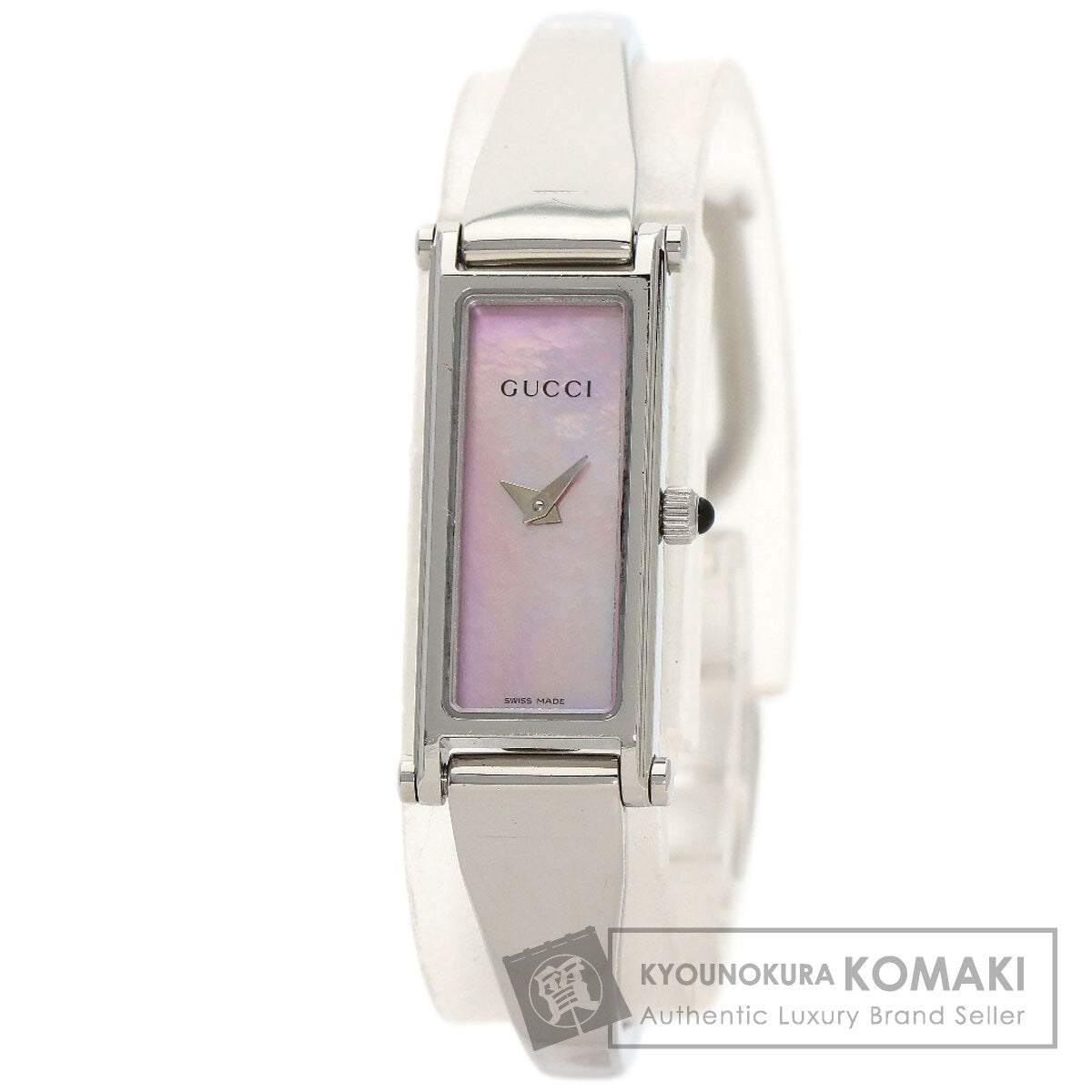 GUCCI グッチ 1500L スクエアフェイス 腕時計 SS レディース 中古