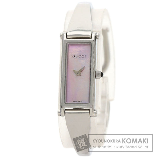 GUCCI グッチ 1500L スクエアフェイス 腕時計 SS レディース 中古
