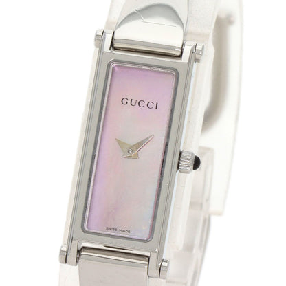 GUCCI グッチ 1500L スクエアフェイス 腕時計 SS レディース 中古