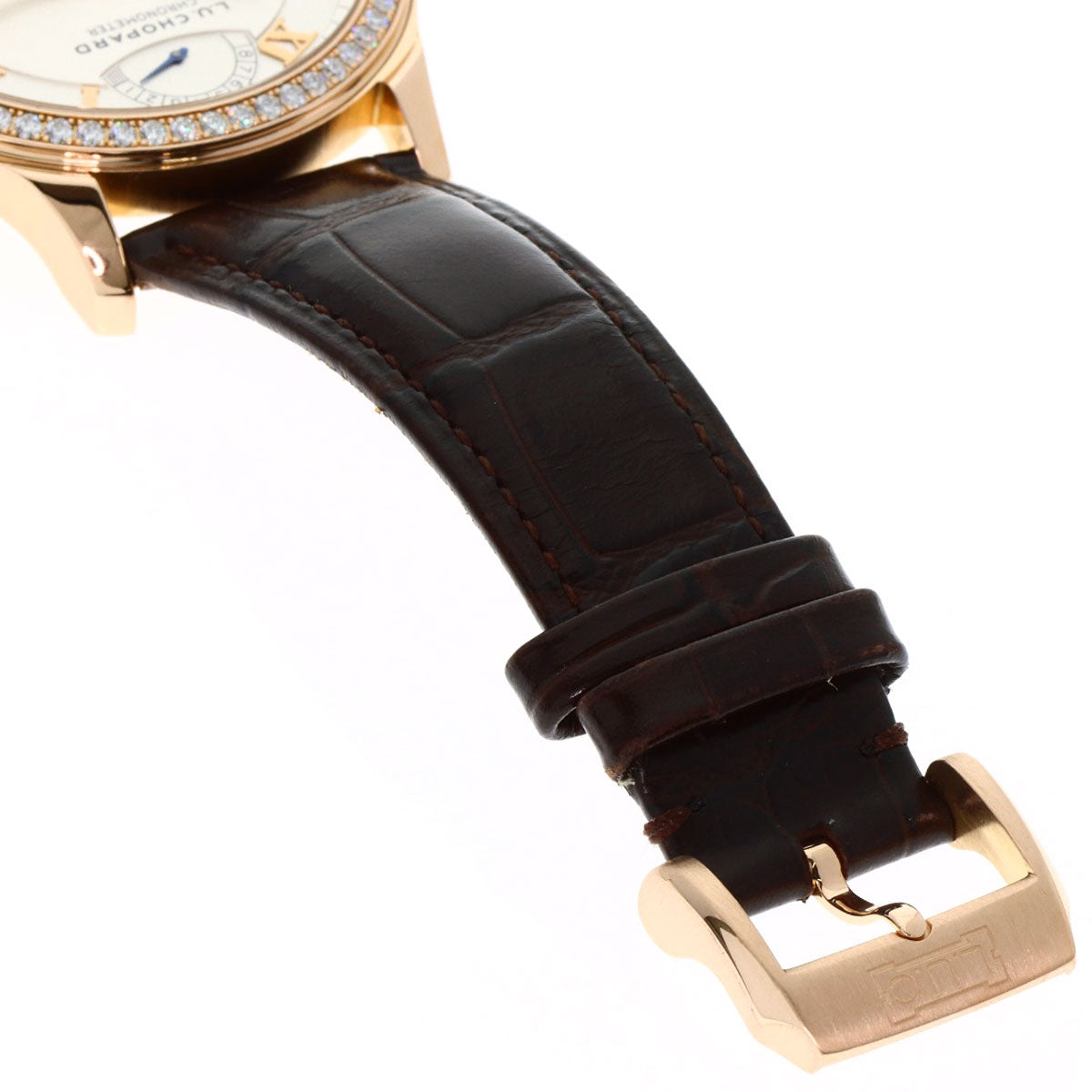Chopard ショパール 171926-5001 L.U.C クアトロ ダイヤモンドベゼル 腕時計 K18PG メンズ 中古