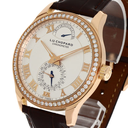 Chopard ショパール 171926-5001 L.U.C クアトロ ダイヤモンドベゼル 腕時計 K18PG メンズ 中古