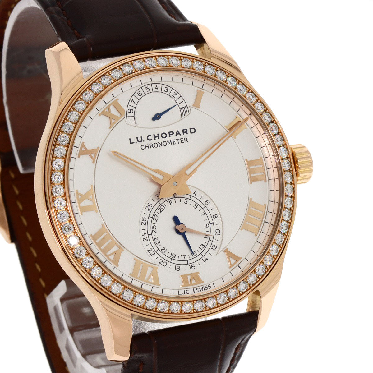 Chopard ショパール 171926-5001 L.U.C クアトロ ダイヤモンドベゼル 腕時計 K18PG メンズ 中古