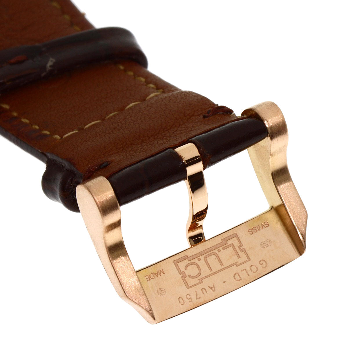 Chopard ショパール 171926-5001 L.U.C クアトロ ダイヤモンドベゼル 腕時計 K18PG メンズ 中古