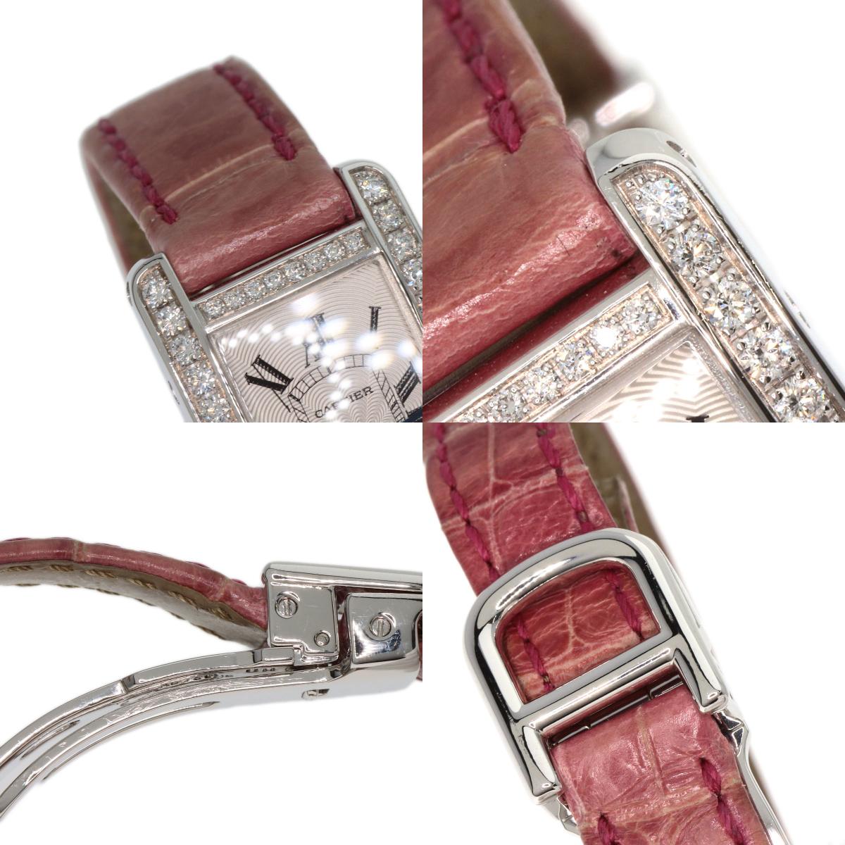 CARTIER カルティエ WB710015 ミニタンク アメリカン 腕時計 K18WG レディース 中古