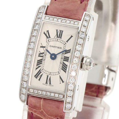 CARTIER カルティエ WB710015 ミニタンク アメリカン 腕時計 K18WG レディース 中古