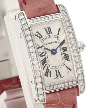 CARTIER カルティエ WB710015 ミニタンク アメリカン 腕時計 K18WG レディース 中古