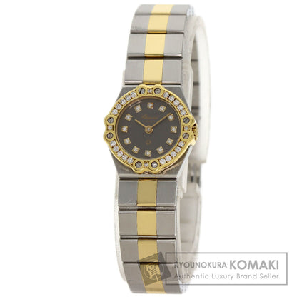 Chopard ショパール 25/8067-11 サンモリッツ 12P ダイヤモンド 腕時計 SS レディース 中古