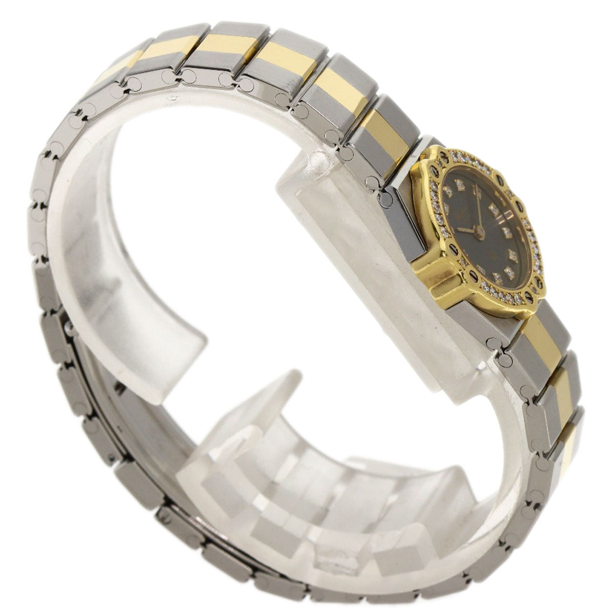 Chopard ショパール 25/8067-11 サンモリッツ 12P ダイヤモンド 腕時計 SS レディース 中古