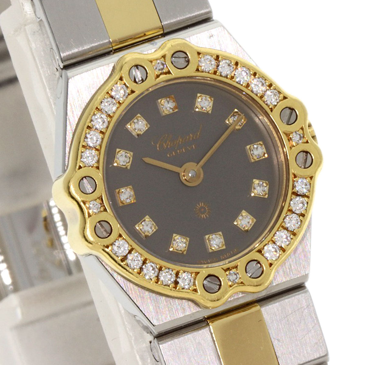 ショパール 25/8067-11 サンモリッツ 12P ダイヤモンド 腕時計 中古 商品画像5