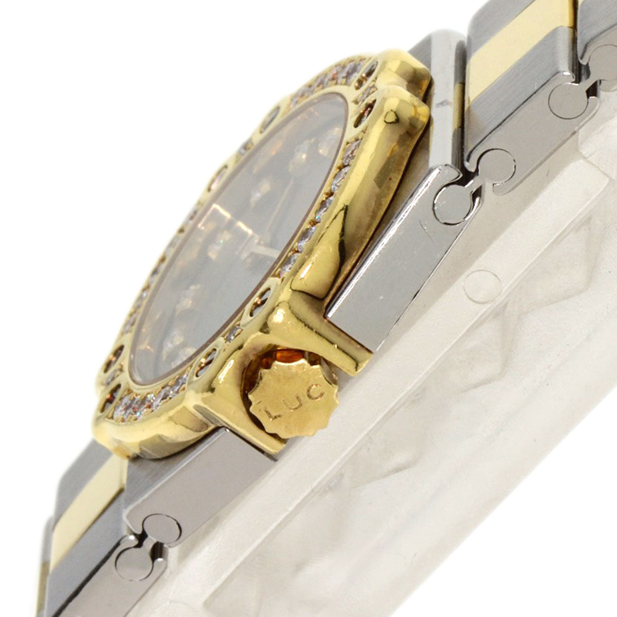 Chopard ショパール 25/8067-11 サンモリッツ 12P ダイヤモンド 腕時計 SS レディース 中古