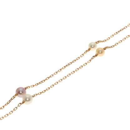 CARTIER カルティエ トリニティ パール 真珠 ネックレス K18YG レディース 中古