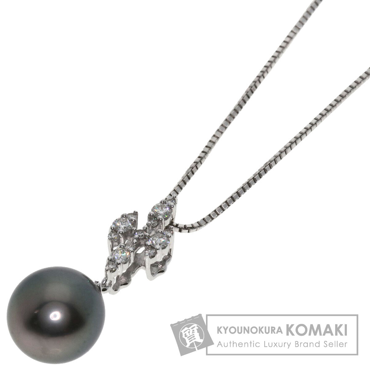 タサキ 黒蝶 パール 真珠 ネックレス 中古 商品画像1