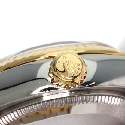 ROLEX ロレックス 179173G デイトジャスト 10P ダイヤモンド メテオライト 腕時計 SS レディース 中古