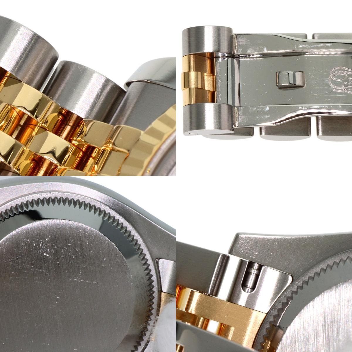 ROLEX ロレックス 179173G デイトジャスト 10P ダイヤモンド メテオライト 腕時計 SS レディース 中古