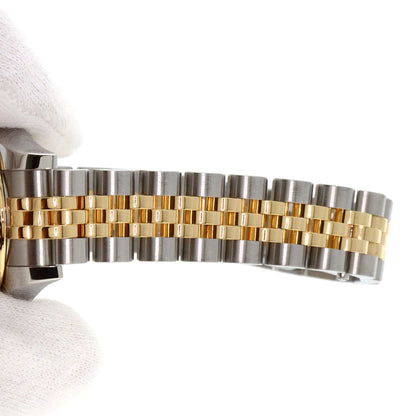 ROLEX ロレックス 179173G デイトジャスト 10P ダイヤモンド メテオライト 腕時計 SS レディース 中古