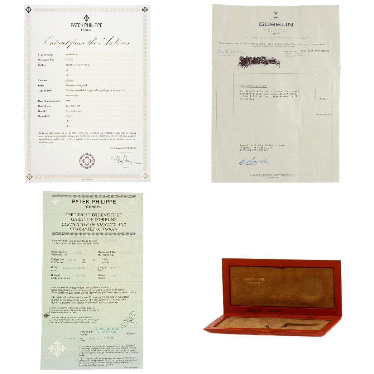 PATEK PHILIPPE パテックフィリップ 3574 カラトラバ Cal23-300 腕時計 SS メンズ 中古
