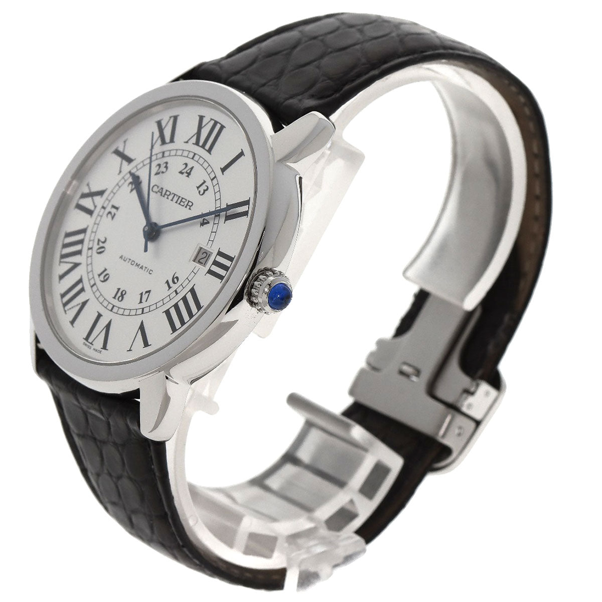 CARTIER カルティエ W6701010 ロンド ソロ ドゥ カルティエ XL 腕時計 SS メンズ 中古