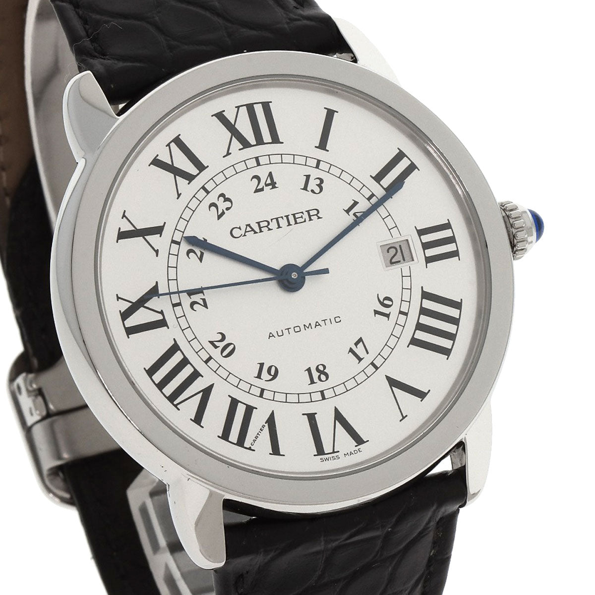 CARTIER カルティエ W6701010 ロンド ソロ ドゥ カルティエ XL 腕時計 SS メンズ 中古