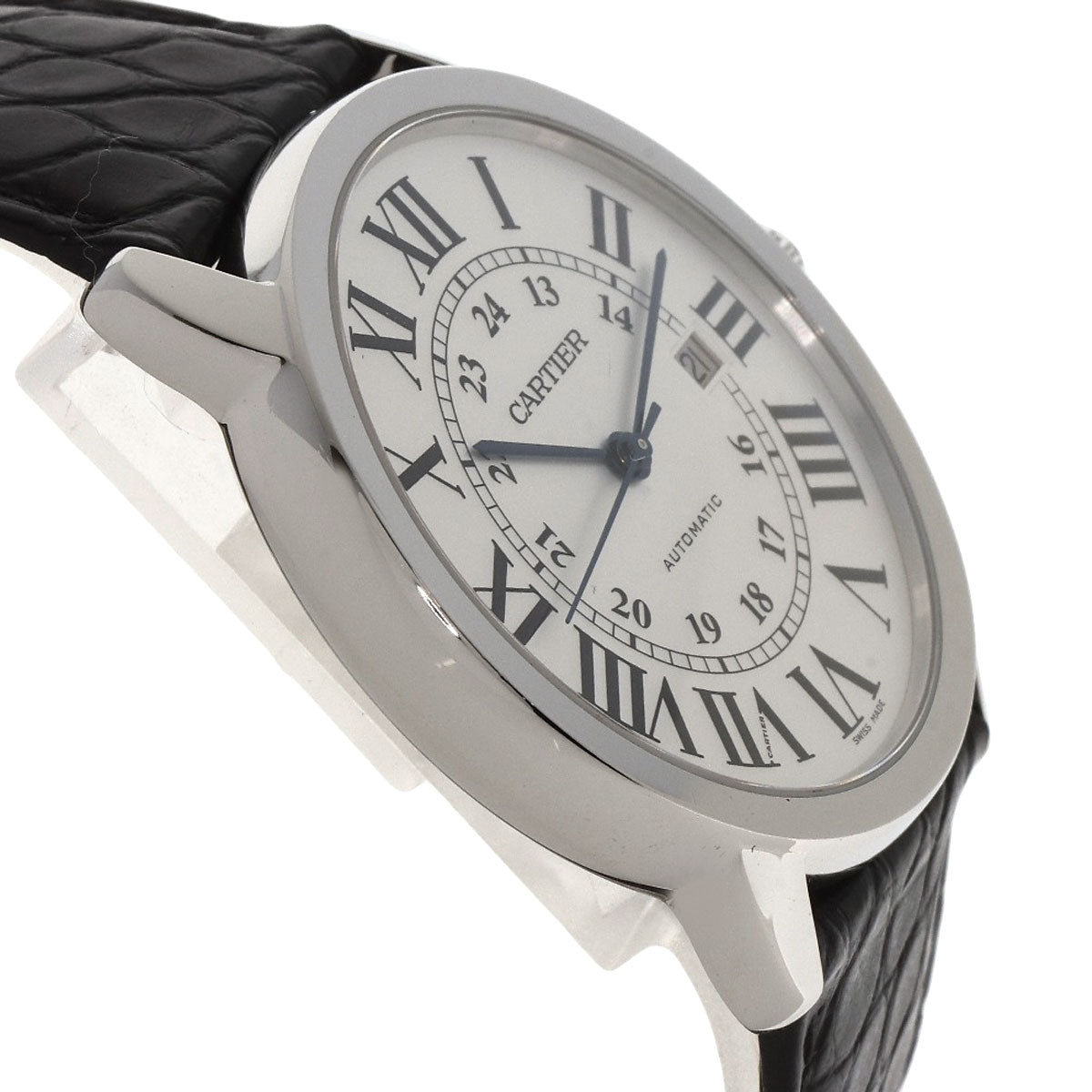 CARTIER カルティエ W6701010 ロンド ソロ ドゥ カルティエ XL 腕時計 SS メンズ 中古