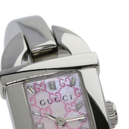 GUCCI グッチ 6800L スクエアフェイス 腕時計 SS レディース 中古