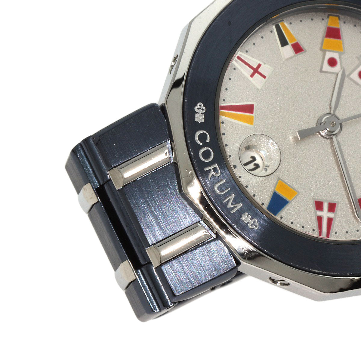 CORUM コルム C 39.610.30V50B アドミラルズ 腕時計 SS レディース 中古