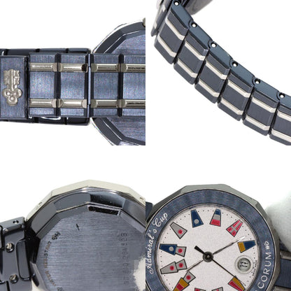 CORUM コルム C 39.610.30V50B アドミラルズ 腕時計 SS レディース 中古