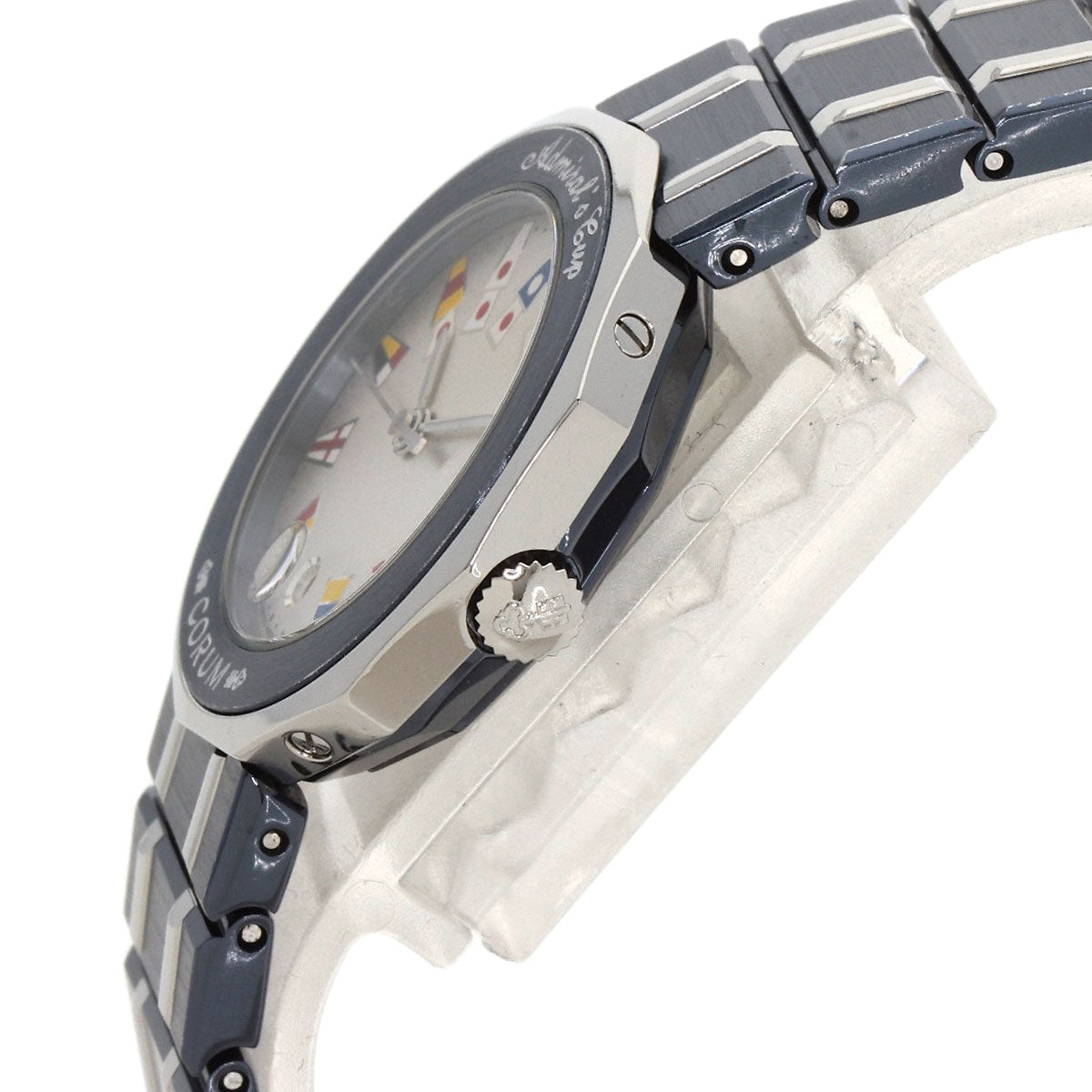 CORUM コルム C 39.610.30V50B アドミラルズ 腕時計 SS レディース 中古