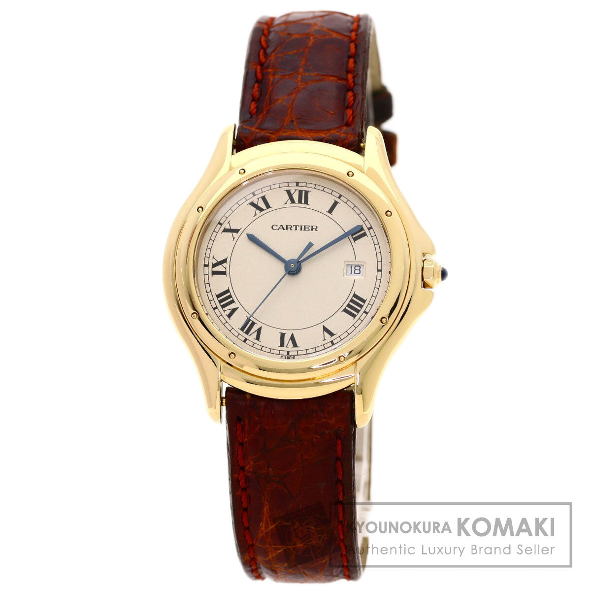 CARTIER カルティエ パンテール クーガー LM 腕時計 K18YG レディース 中古