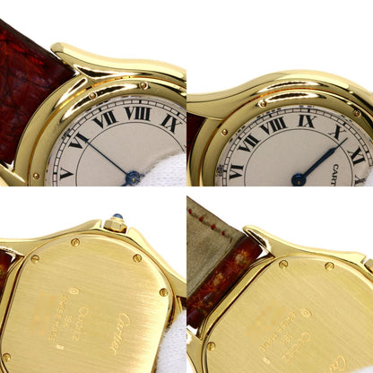 CARTIER カルティエ パンテール クーガー LM 腕時計 K18YG レディース 中古