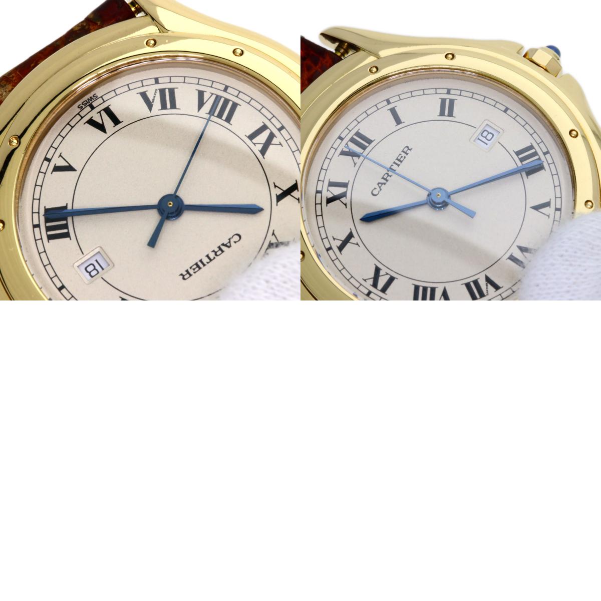 CARTIER カルティエ パンテール クーガー LM 腕時計 K18YG レディース 中古